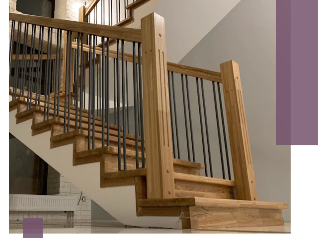 Реставрация деревянных и металлических лестниц в Россоши