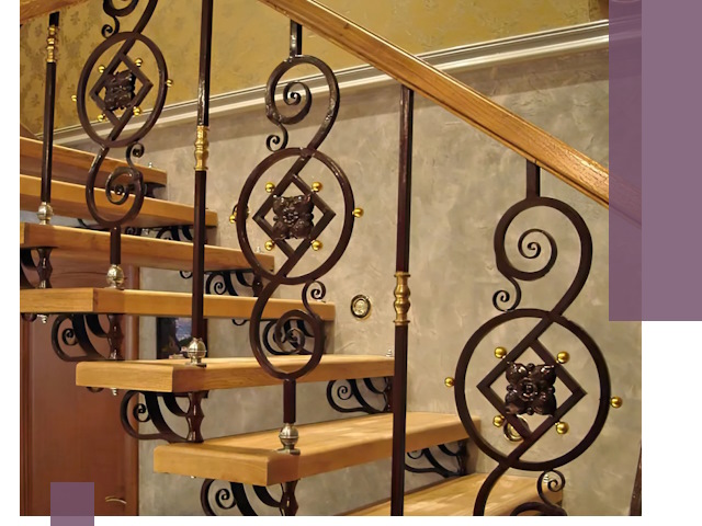 Изготовление кованых лестниц под ключ в Россоши