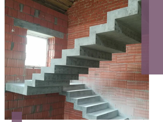 Бетонные лестницы под ключ в Россоши: монтаж, демонтаж, ремонт