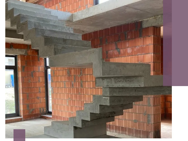 Изготовление бетонных лестниц под ключ в Россоши