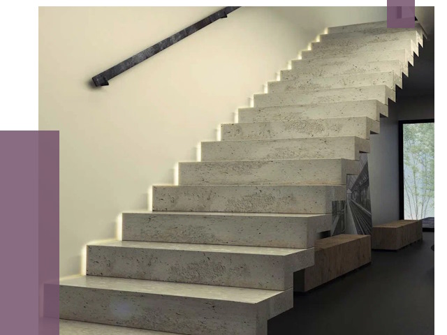 Облицовка бетонных лестниц в Россоши от 4666 руб/м2 