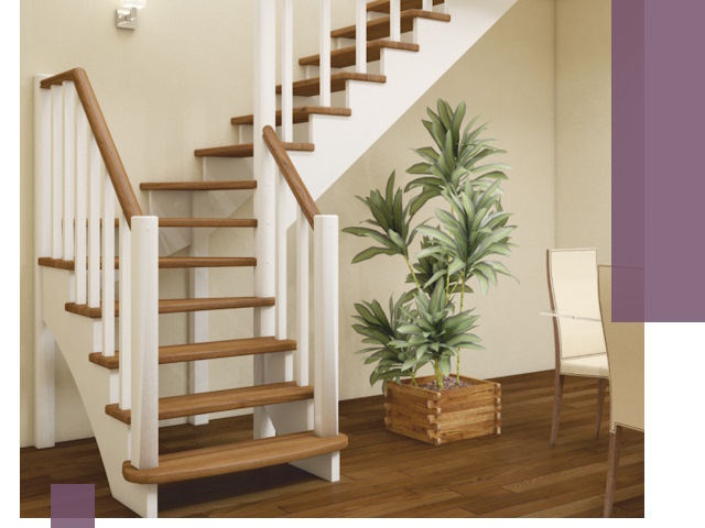 Г-образные лестницы под ключ в Россоши — изготовление и монтаж