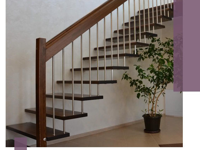 Лестницы на больцах под ключ в Россоши – изготовление и монтаж