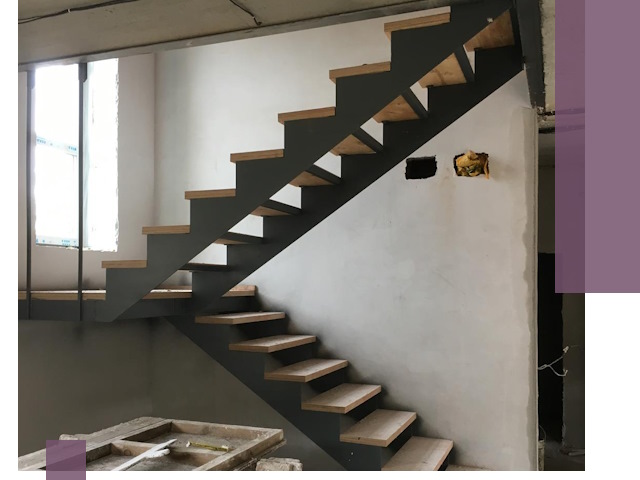 Изготовление лестниц на металлокаркасе в Россоши от производителя