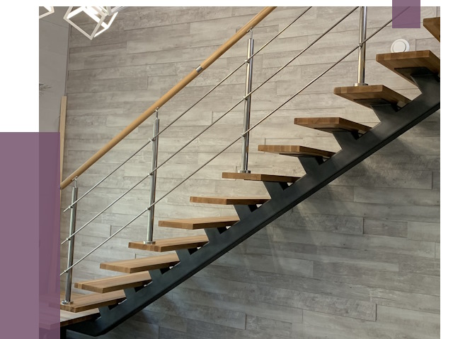 Изготовление лестниц на монокосоуре в Россоши от 77249 руб. 