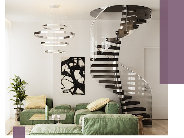 Лестницы для двухуровневой квартиры в Россоши — изготовление и монтаж