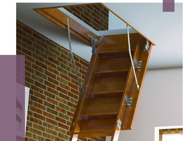 Установка чердачной лестницы в Россоши от 7932 руб. | ПРОЛЁТ-Рсс