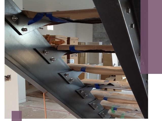 Усиление лестничных конструкций и усиление опор в Россоши