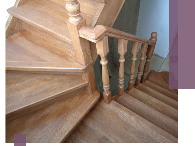 Дубовые лестницы под ключ в Россоши: изготовление и монтаж