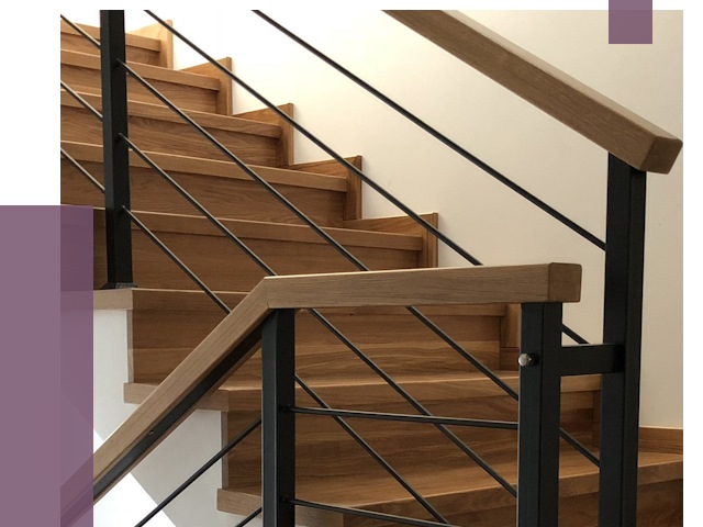 Обшивка металлической лестницы деревом в Россоши от 4407 руб. 