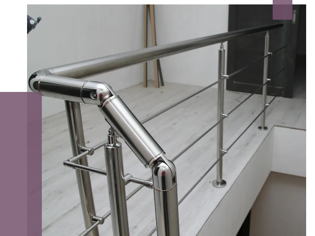 Перила из нержавеющей стали в Россоши от 9125 руб. под ключ | ПРОЛЁТ-Рсс