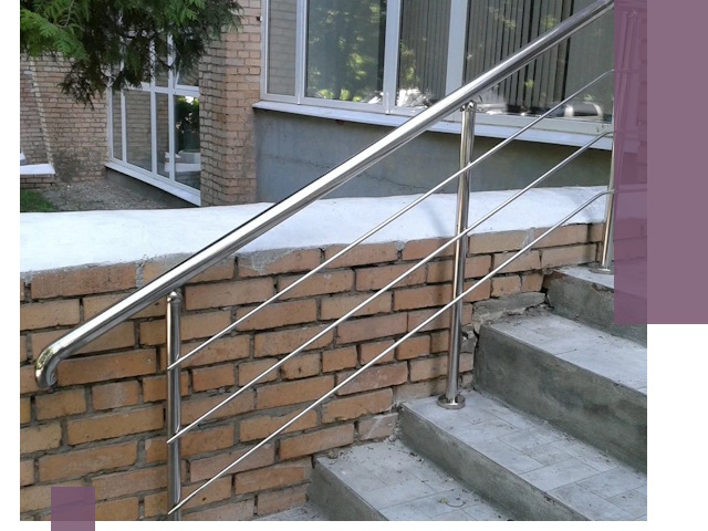 Перила из нержавеющей стали высокого качества в Россоши