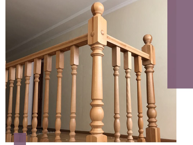 Деревянные перила на заказ в Россоши: монтаж и изготовление