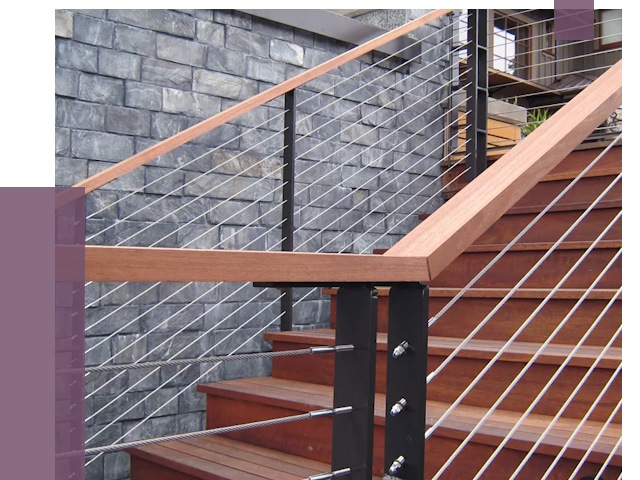 Тросовые перила под ключ в Россоши от 7880 руб. 