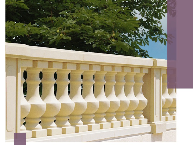 Установка балюстрады в Россоши: изготовление и монтаж под ключ