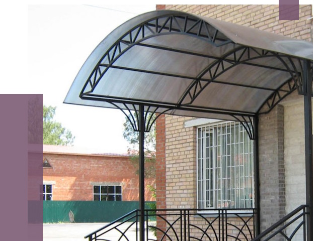 Металлические навесы и козырьки в Россоши от 12961 руб.