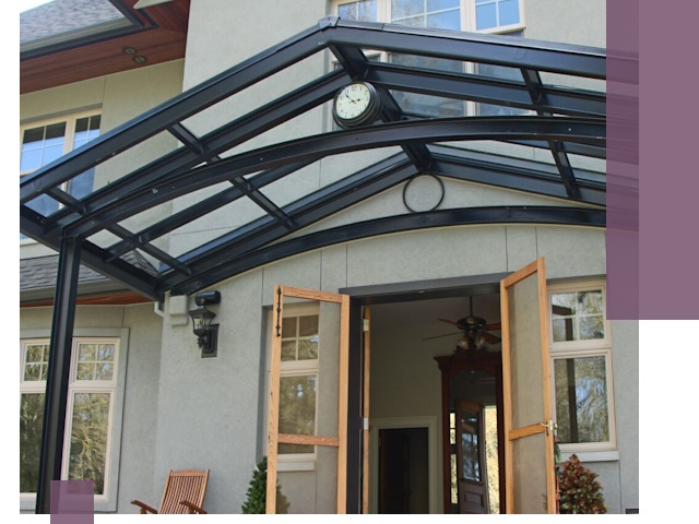 Изготовление и монтаж навесов и козырьков в Россоши