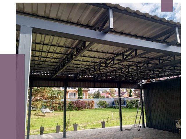 Монтаж навесов в Россоши от 7466 руб. — установка навеса | ПРОЛЁТ-Рсс