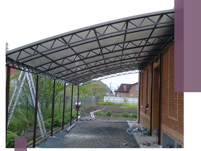 Профессиональный монтаж навесов под ключ в Россоши