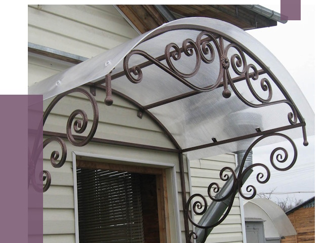 Изготовление козырьков в Россоши от 7466 руб. — заказать | ПРОЛЁТ-Рсс