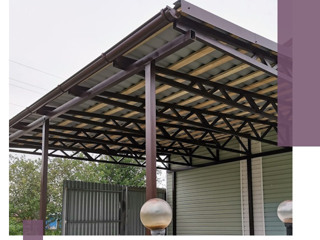 Навесы под ключ в Россоши: изготовление, монтаж и гарантия