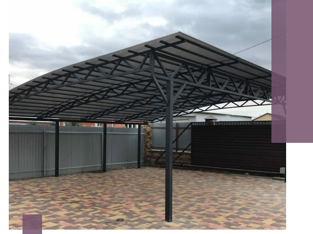 Недорогие навесы под ключ в Россоши — изготовление и монтаж