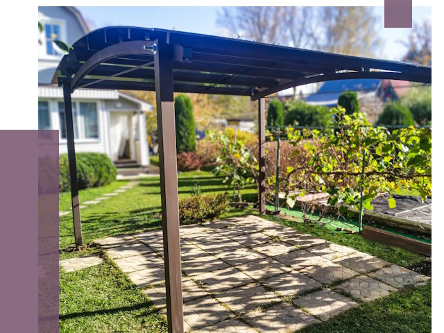 Навесы для дачи в Россоши от 12909 руб. под ключ — ПРОЛЁТ-Рсс