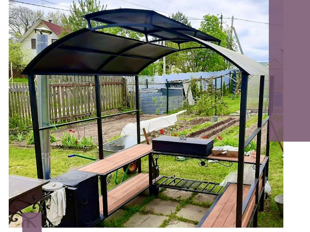 Навесы для барбекю в Россоши: изготовление, монтаж и демонтаж