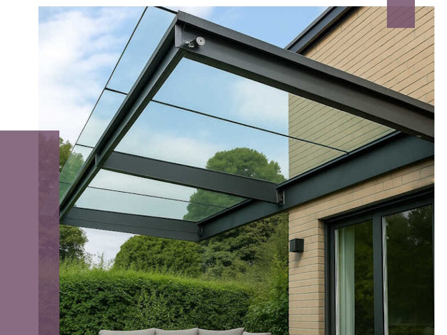 Стеклянные навесы и козырьки в Россоши от 12443 руб.