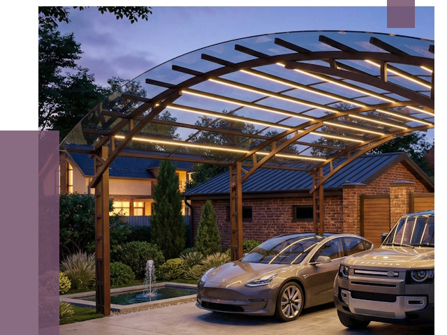 Металлические навесы в Россоши от 12858 руб. под ключ — ПРОЛЁТ-Рсс