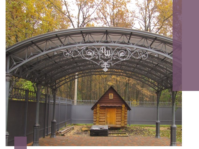 Кованые навесы премиум-класса под заказ в Россоши