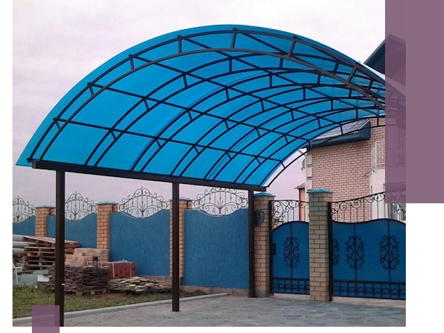 Арочные навесы под ключ в Россоши — изготовление и монтаж