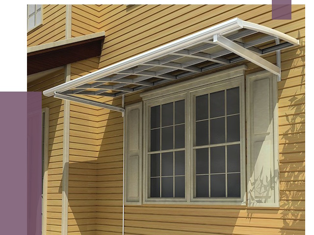 Козырьки над окнами в Россоши от 7725 руб. — монтаж, покупки | ПРОЛЁТ-Рсс
