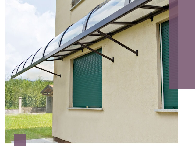 Козырьки над окнами в Россоши — изготовление и монтаж по выгоде