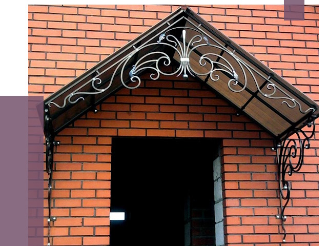 Металлические козырьки в Россоши от 10836 руб. 