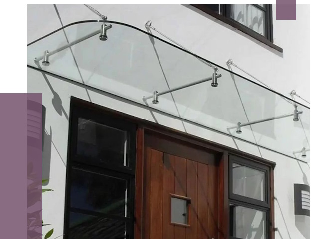 Стеклянные козырьки в Россоши от 19183 руб. | ПРОЛЁТ-Рсс