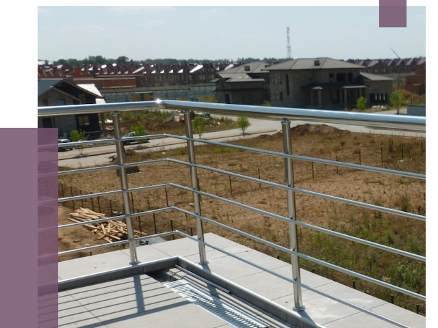 Парапеты из нержавеющей стали в Россоши от 8088 руб. за м² | ПРОЛЁТ-Рсс