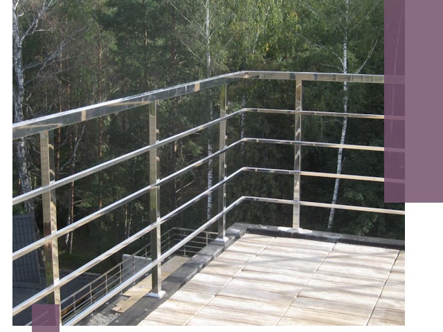 Парапеты из нержавеющей стали в Россоши — изготовление и монтаж