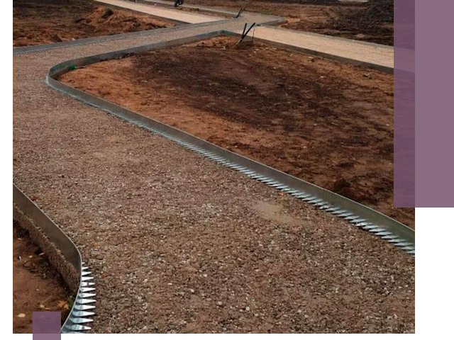 Металлические бордюры под ключ в Россоши — изготовление и монтаж