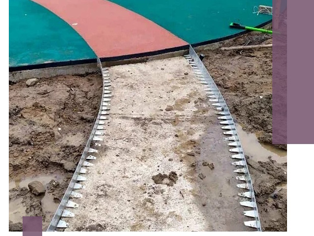 Металлические бордюры для дорожек в Россоши — монтаж и изготовление