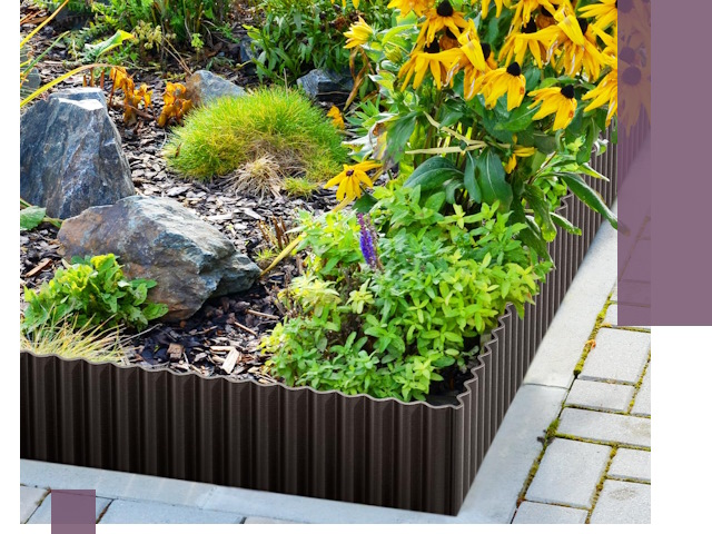 Металлические бордюры для клумб в Россоши — производство и монтаж