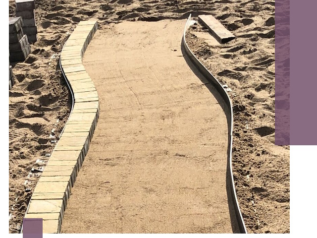 Металлические бордюры для тротуаров в Россоши — прочные и долговечные