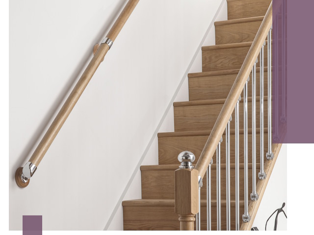 Пристенные поручни из стали и нержавейки под монтаж в Россоши