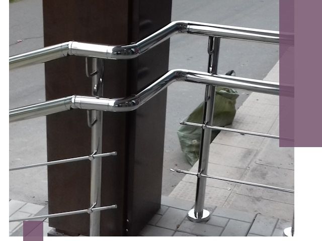 Монтаж поручней из нержавеющей стали в Россоши качественно и быстро